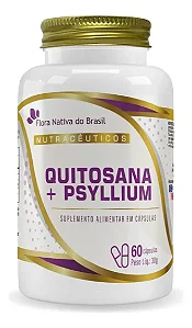 Quitosana + Psyllium Flora Nativa 60 cápsulas