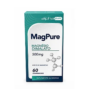 Magnésio Dimalato Magpure Alphapure 60 cápsulas