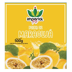 Polpa de Maracujá 500g (disponível p/a cidade de João Pessoa)