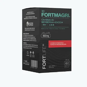 Fortmagri Black Berberina+Evodia 1800mg Fortlife 60 cápsulas