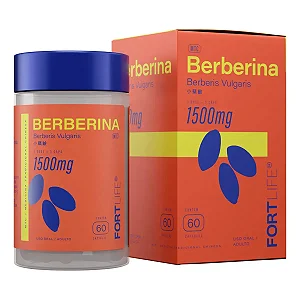 Berberina (Berberis Vulgaris) Fortlife 1500mg 60 cápsulas