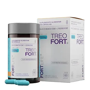 Treofort (Malato de Magnésio + L-treonina) 500mg Fortlife 60 cápsulas