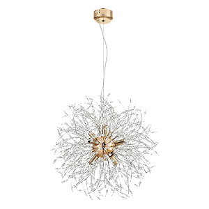 Luminária Pendente Mensae - Dourado - 9*G9 - Cristal - Astraled