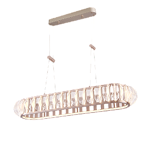 LUMINÁRIA PENDENTE LED WAVY ENI Ouro Champagne 60W | 4500lm | 2.700K | 100-270V