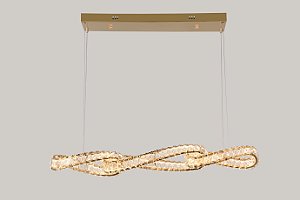 LUMINÁRIA PENDENTE LED LEZIE ORI -Ouro Brilho 68W | 5440lm | 3.000K | 100-240V