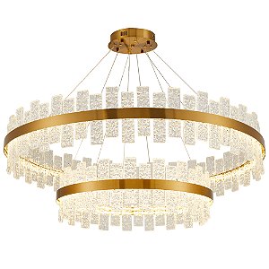 LUMINÁRIA PENDENTE LED LOWY 2 MÓD. - 80W | 6400lm | 2.700K | 100-240V