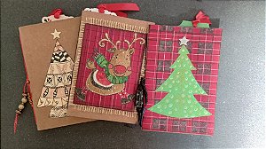 Kit com 3 caderninhos Natalinos I