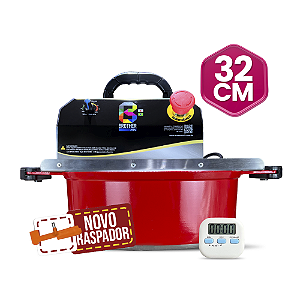 32CM - Misturadora Vermelha para DOCES E RECHEIOS com ajuste fino de velocidade, bivolt com chave seletora
