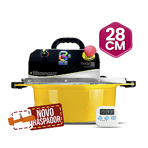 28CM - Misturadora Amarela para DOCES E RECHEIOS com ajuste fino de velocidade, bivolt com chave seletora