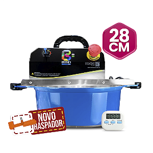 28CM - Misturadora Azul para DOCES E RECHEIOS com ajuste fino de velocidade, bivolt com chave seletora