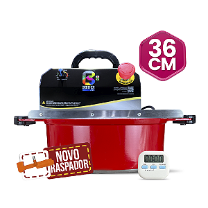 36CM - Misturadora Vermelha para DOCES E RECHEIOS com ajuste fino de velocidade, bivolt com chave seletora