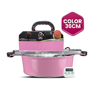 36CM - Misturadora Color Rosa para DOCES E RECHEIOS com ajuste fino de velocidade, bivolt com chave seletora
