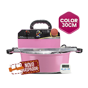 30CM - Misturadora Color Rosa para DOCES E RECHEIOS com ajuste fino de velocidade,bivolt com chave seletora