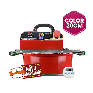 30CM - Misturadora Color Vermelha para  DOCES E RECHEIOS com ajuste fino de velocidade, bivolt com chave seletora