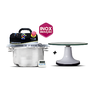 COMBO PANELA MISTURADORA INOX INDUÇÃO 28cm + BAILARINA PROFISSIONAL