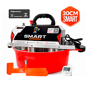 30CM - Misturadora SMART Vermelha para DOCES E RECHEIOS com ajuste fino de velocidade, BIVOLT AUTOMÁTICO