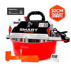 32CM - Misturadora SMART Vermelha para DOCES E RECHEIOS com ajusre fino de velocidade, BIVOLT AUTOMÁTICO