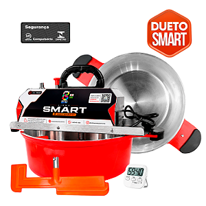 30 E 36CM - Misturadora SMART DUETO VERMELHA para DOCES E RECHEIOS com ajuste fino de velocidade, BIVOLT AUTOMÁTICO