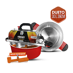 30 E 36CM - Misturadora SMART DUETO VERMELHA para DOCES E RECHEIOS com ajuste fino de velocidade, BIVOLT AUTOMÁTICO