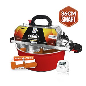 36CM - Misturadora SMART Vermelha para DOCES E RECHEIOS com ajuste fino de velocidade, BIVOLT AUTOMÁTICO