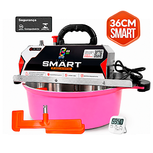 36CM - Misturadora SMART Rosa para DOCES E RECHEIOS com ajuste fino de velocidade, BIVOLT AUTOMÁTICO