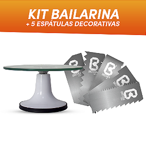 KIT BAILARINA BRANCA BROTHERMIX + 5 ESPÁTULAS DECORATIVAS