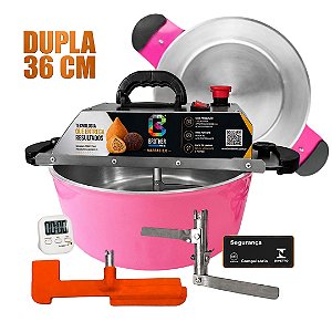 36CM - Misturadora DUPLA ROSA para DOCES E MASSAS com ajuste fino de velocidade, bivolt com chave seletora
