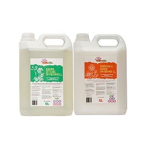 Kit Shampoo Erva-Doce 5L e Condicionador Bálsamo 5L Tchuska