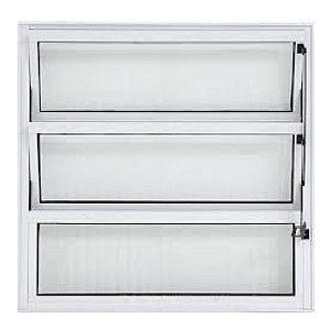 Janela Vitro Basculante Alumínio Branco Modular