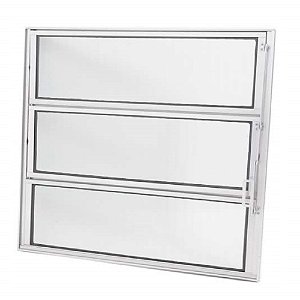 Janela Vitro Basculante Alumínio Brilhante Modular
