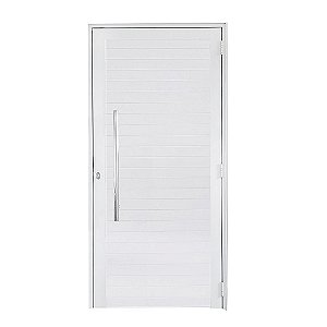 Porta Lambril de Alumínio Branco com Puxador Linha Roma