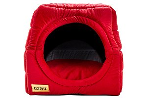 Cama Iglu e Toca Para Cachorro  Vermelho Super Luxo