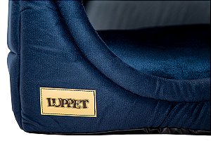 Cama Iglu e Toca Para Cachorro Luppet Marinho Super Luxo