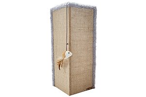 Arranhador Para Gatos Canto de Sofá  Cinza