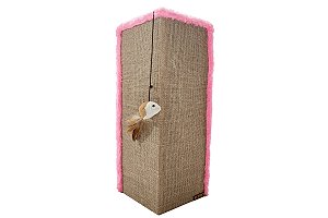 Arranhador Para Gatos Canto de Sofá  Rosa