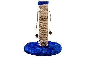 Brinquedo Arranhador Com Poste Para Gatos Azul