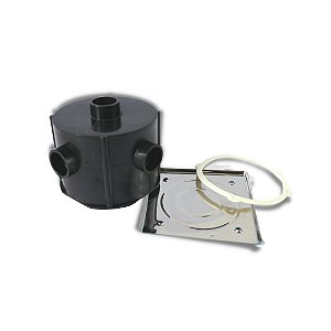 CAIXA DE PASSAGEM C/REGULAGEM TAMPA INOX BRUSTEC