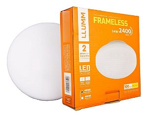 Painel Led Frameless Embutir Redondo 4000k Branco Neutro 24w