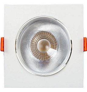 Spot Easy Led Embutir Quadrado 12w Bivolt Branco Llum Bronzearte