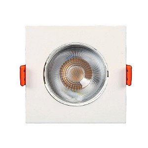 Spot Led Easy LED Embutir Quadrado 630 Lúmens 7w Bivolt 8,5 x 8,5 Branco Llum Bronzearte
