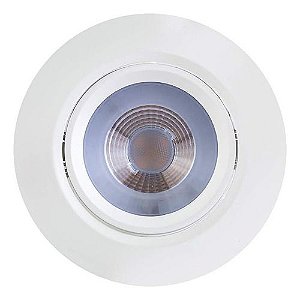 Spot Led Direcional Embutir Redondo 5w Bivolt Branco LLUM Bronzearte