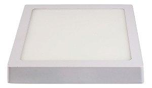 Painel Home Led Sobrepor Quadrado 1530 Lúmens 4000K Branco Neutro 18W Bivolt 21Cm Branco Llum Bronzearte