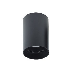 Luminaria De Sobrepor High End Pc Redondo Preto 80Mm