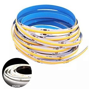Fita Led Cob 12V 5M 480Led/M Branco Frio 6500K CTB