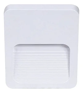 Balizador Wall Confort Sobrepor Quadrado 2W 3000K Bivolt Branco Llum Bronzearte