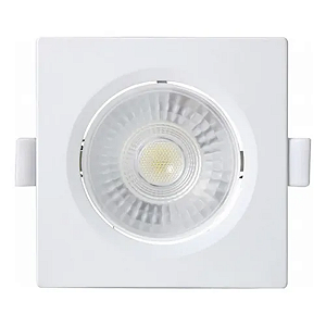 Spot LED Embutir MR11 Quadrado 3W Branco Frio 6500K Bivolt Embu led