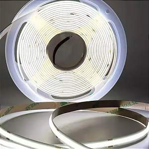 Fita LED COB 320 LEDs 110V Branco Frio 6500K IP44 10 Metros Golf