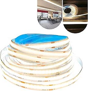 Fita LED COB 320 LEDs 127V Branco Neutro 4000K 10 Metros VLX