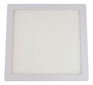 Painel LED Embutir Quadrado 18W Branco Frio 6500K Bivolt LLUM Bronzearte