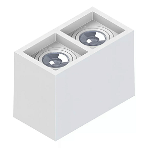 Spot Sobrepor Duplo Boxit PAR20 E27 Branco Save Energy